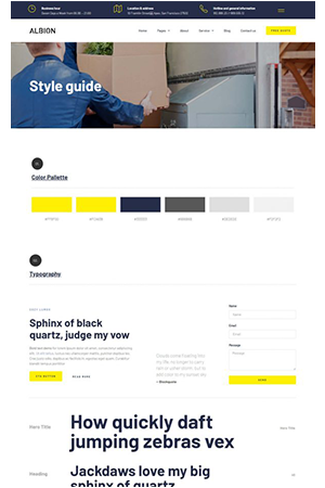 Style guide Albion